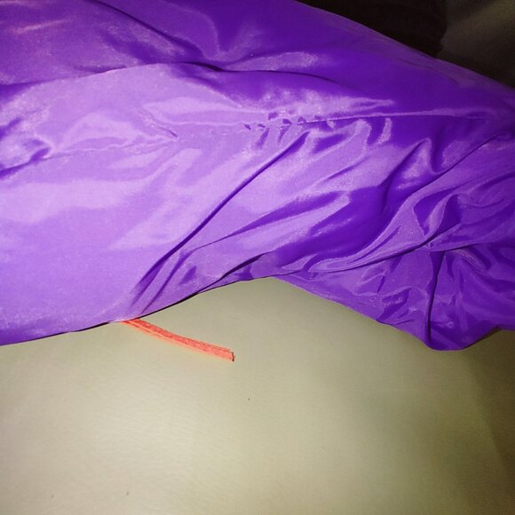 Columbia Down Reversible Puffer Jacket Large Vintage Purple Neon Pink Retro Ski - Picture 13 of 16